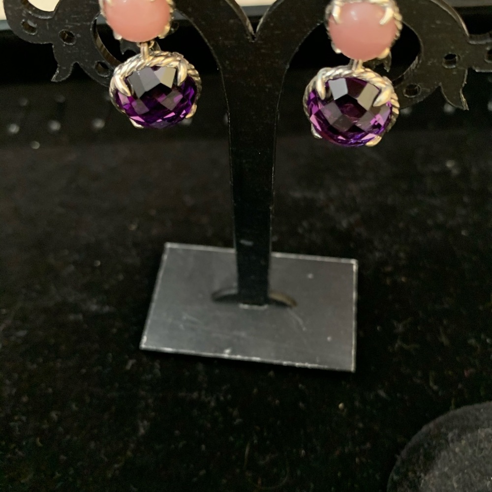 David Yurman guava dangle earrings